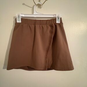 Brown Mini Skort